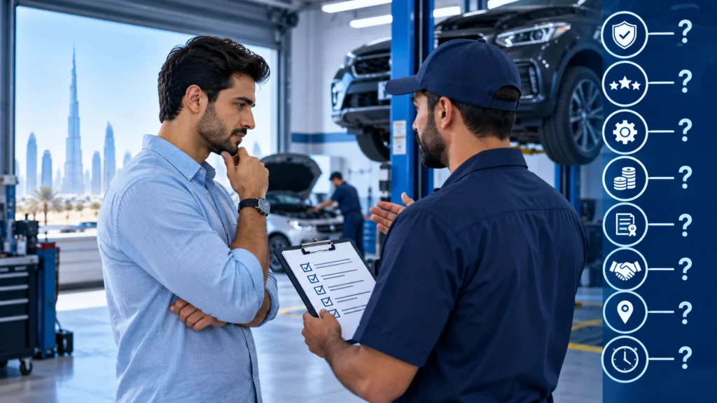 choosing a car garage in dubai