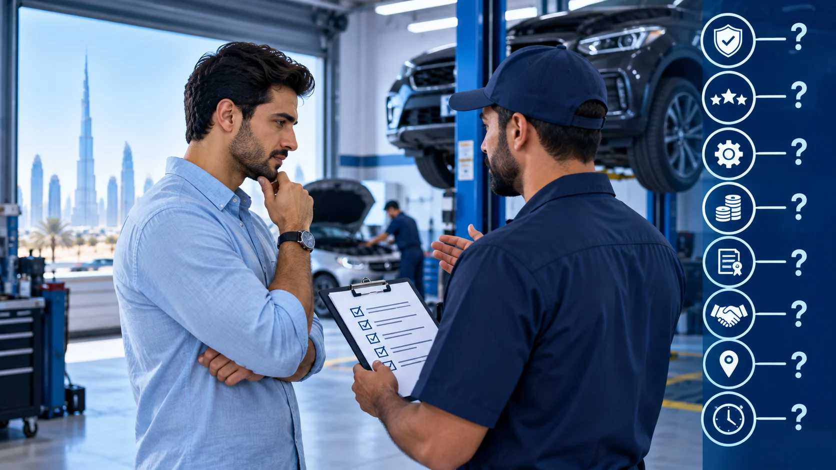 choosing a car garage in dubai